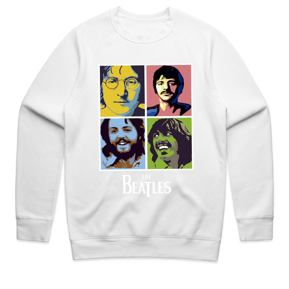 The Beatles "Pop Art Portraits" T-Shirt – Vibrant Retro Rock Tribute Tee