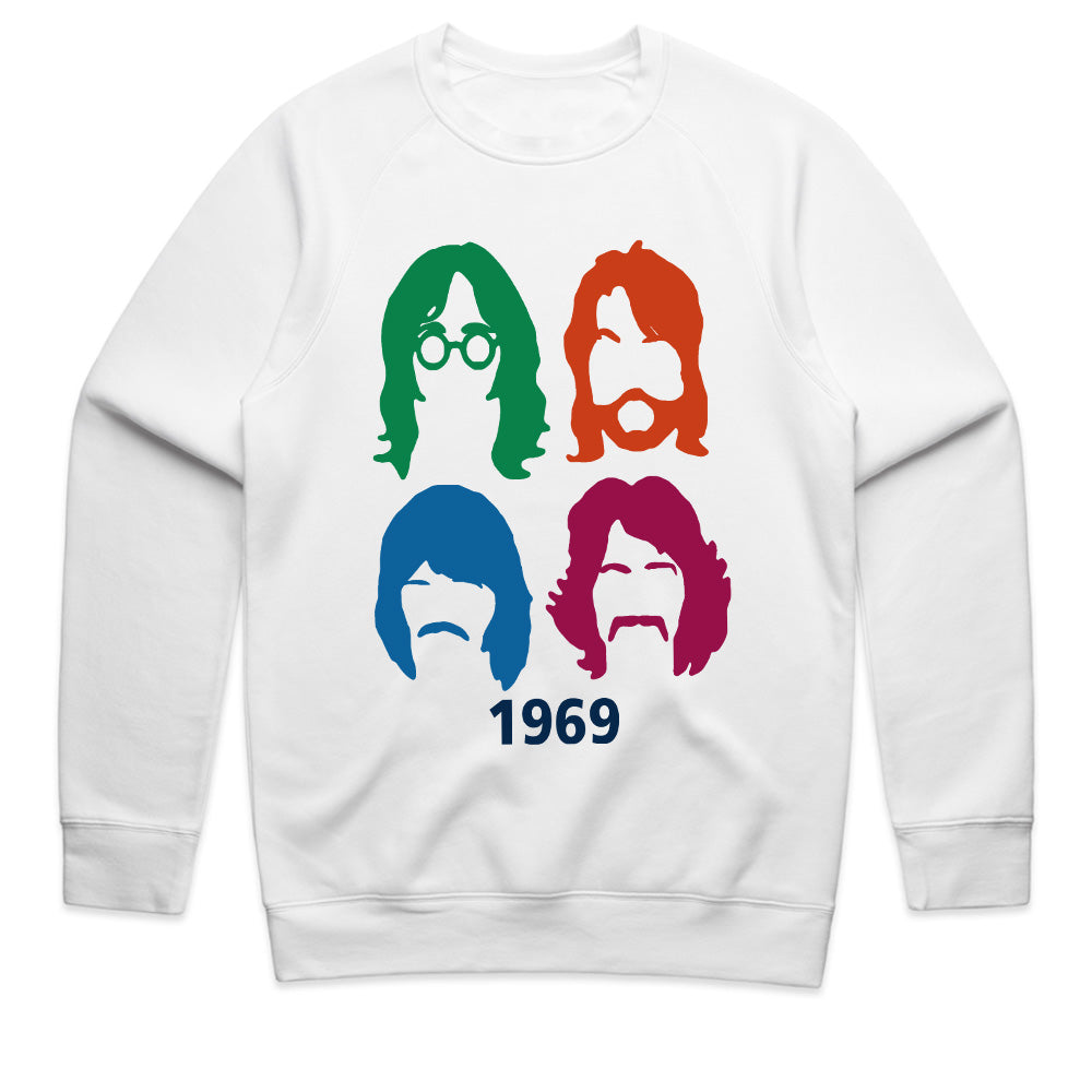 The Beatles "1969 Pop Art Silhouette" T-Shirt – Retro Rock Tribute Tee