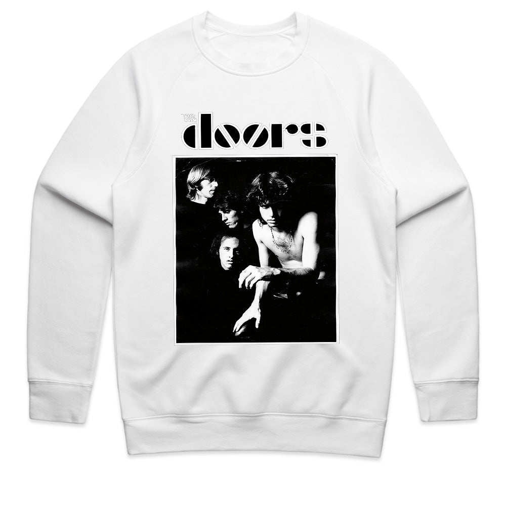 The Doors Classic Black & White Band Photo T-Shirt – Vintage Rock Tribute