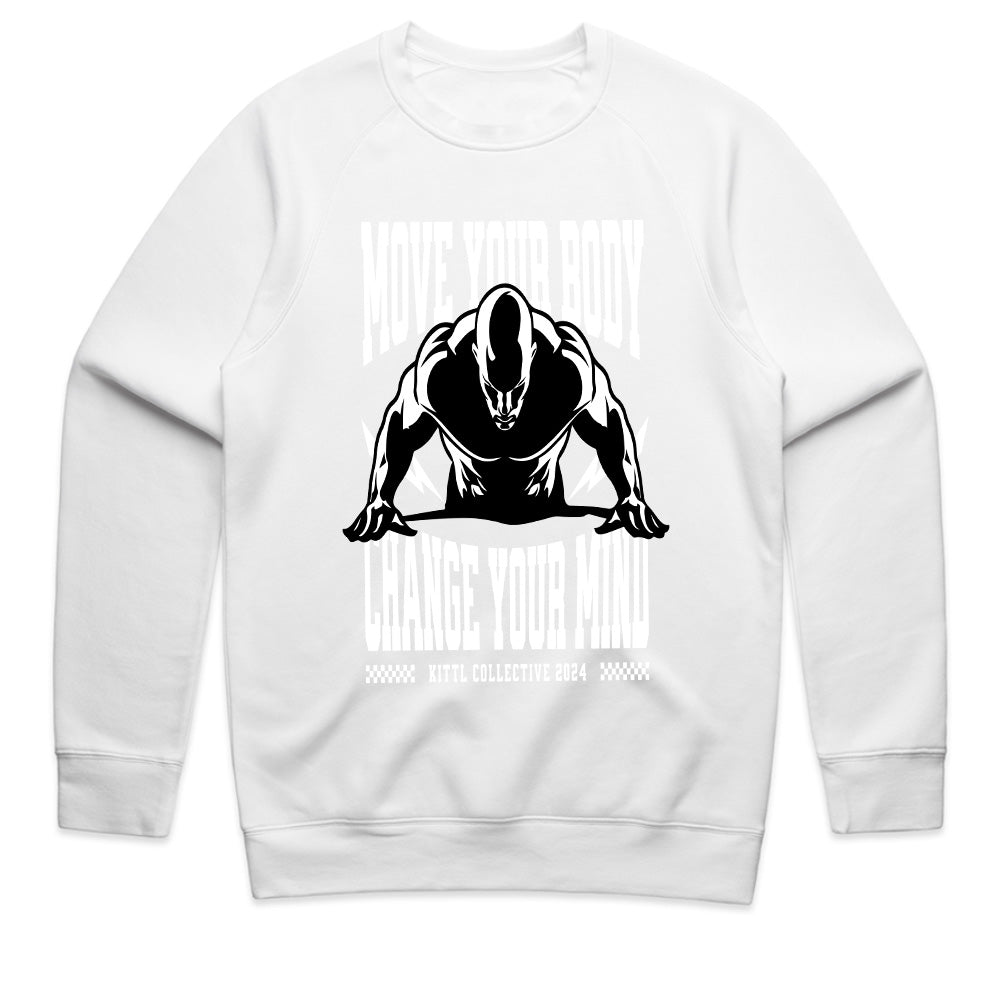 "Move Your Body, Change Your Mind" Motivational Gym T-Shirt – Mind & Muscle Connection