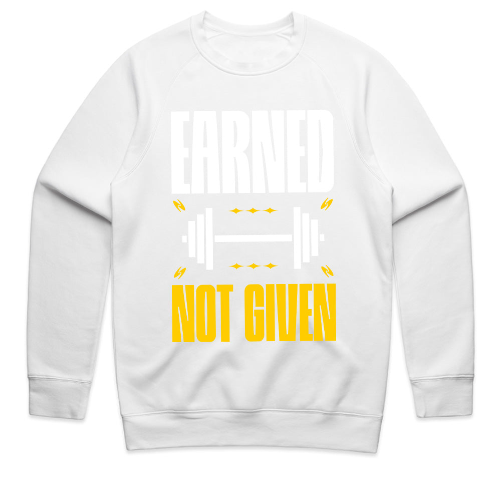 "Earned Not Given" Motivational Gym T-Shirt – Fitness & Workout Apparel