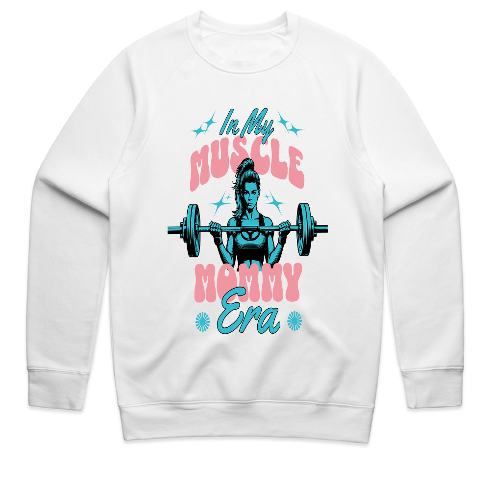 "In My Muscle Mommy Era" Trendy Gym T-Shirt – Strong & Confident