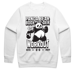 "Panda Bear Bodybuilder Workout" Fun & Motivational Gym T-Shirt