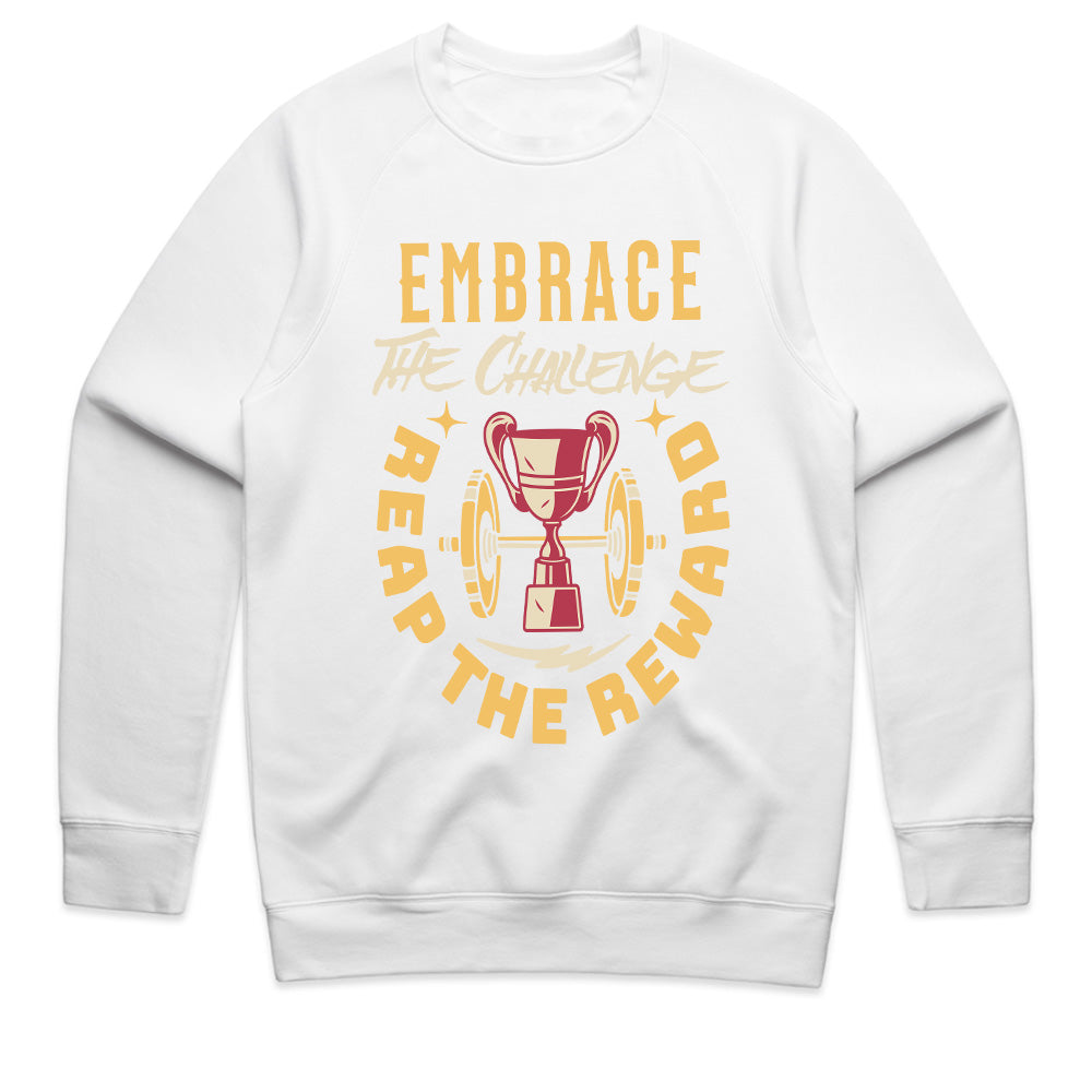 "Embrace the Challenge, Reap the Reward" Gym T-Shirt – Motivation for Champions