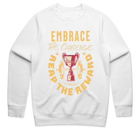 "Embrace the Challenge, Reap the Reward" Gym T-Shirt – Motivation for Champions