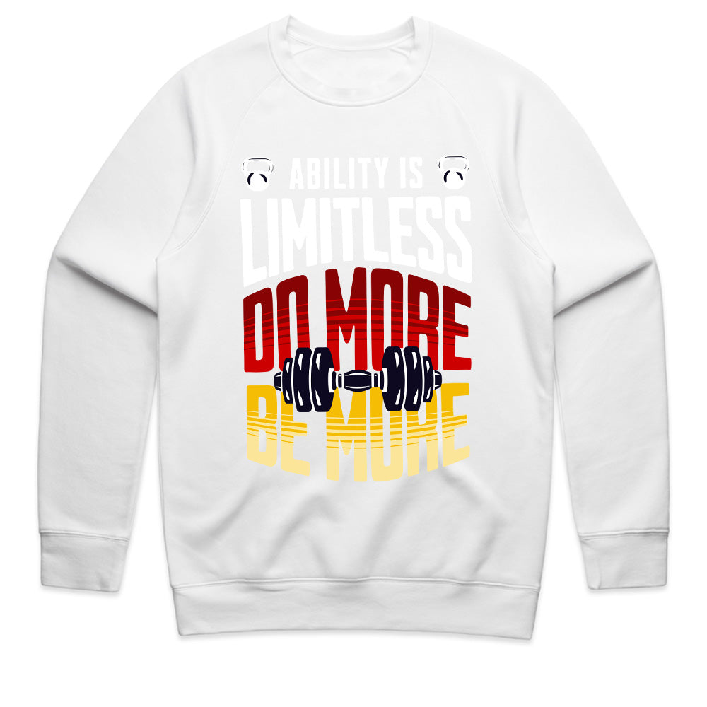"Ability is Limitless – Do More, Be More" Motivational Gym T-Shirt