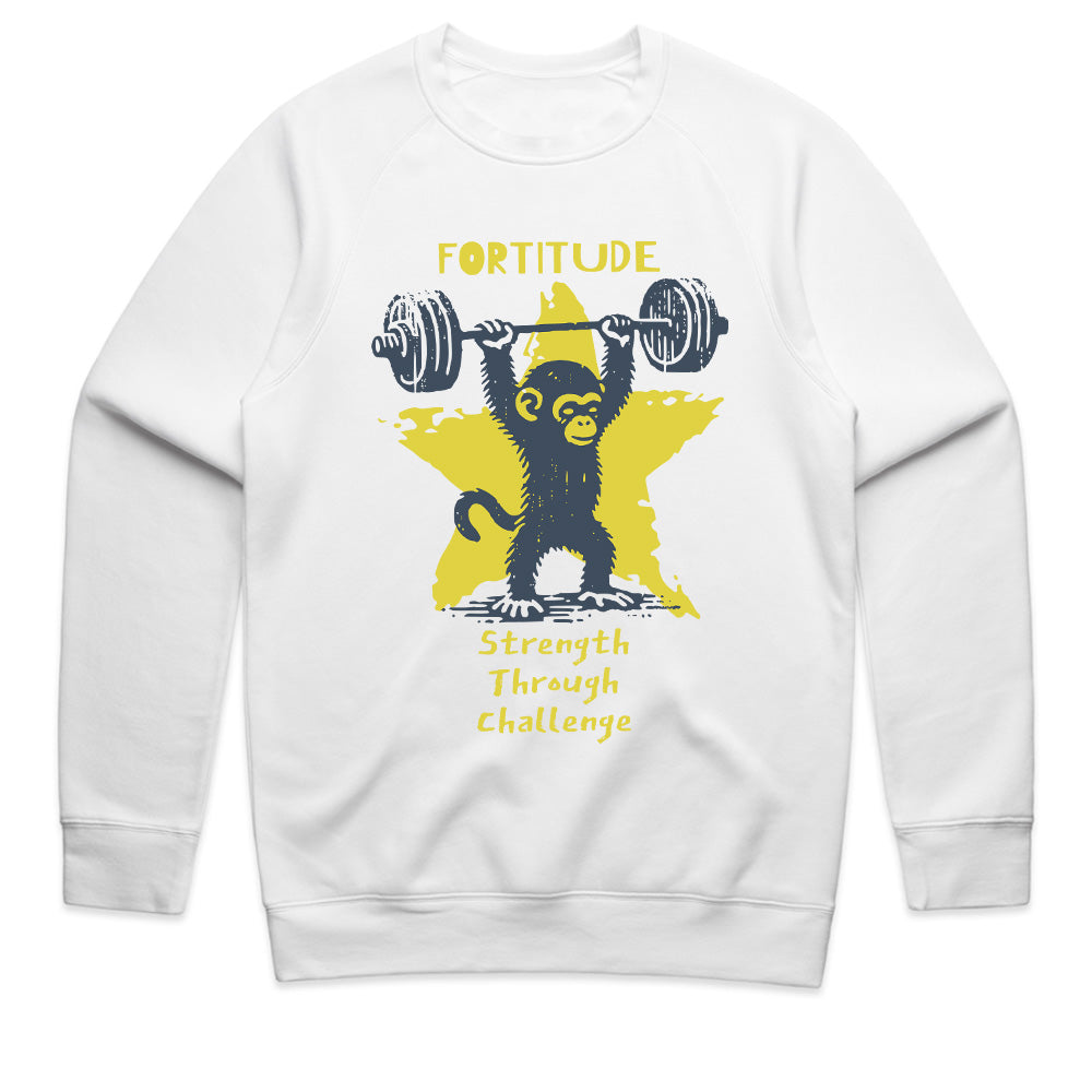 "Fortitude" Gym T-Shirt – Strength Through Challenge Motivational Workout Tee