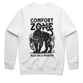 "Comfort Zone Is Dangerous" Panther Gym T-Shirt – Man on a Mission