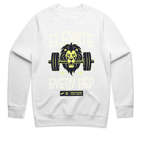 "Elevate Every Rep" Lion Gym T-Shirt – Push Beyond Your Limits