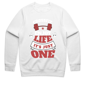 "CrossFit – Enjoy Life, It's Just One" Motivational Workout T-Shirt
