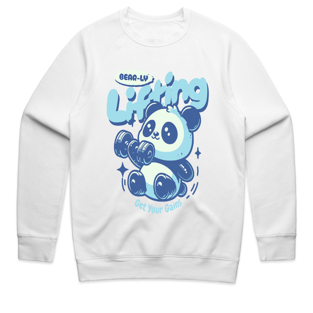 "Bear-ly Lifting" Cute Panda Gym T-Shirt – Get Your Gains!