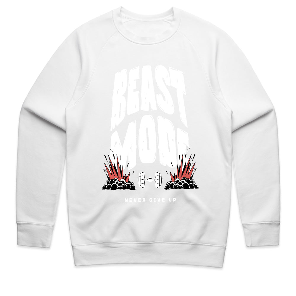 "Beast Mode - Never Give Up" Motivational Gym T-Shirt