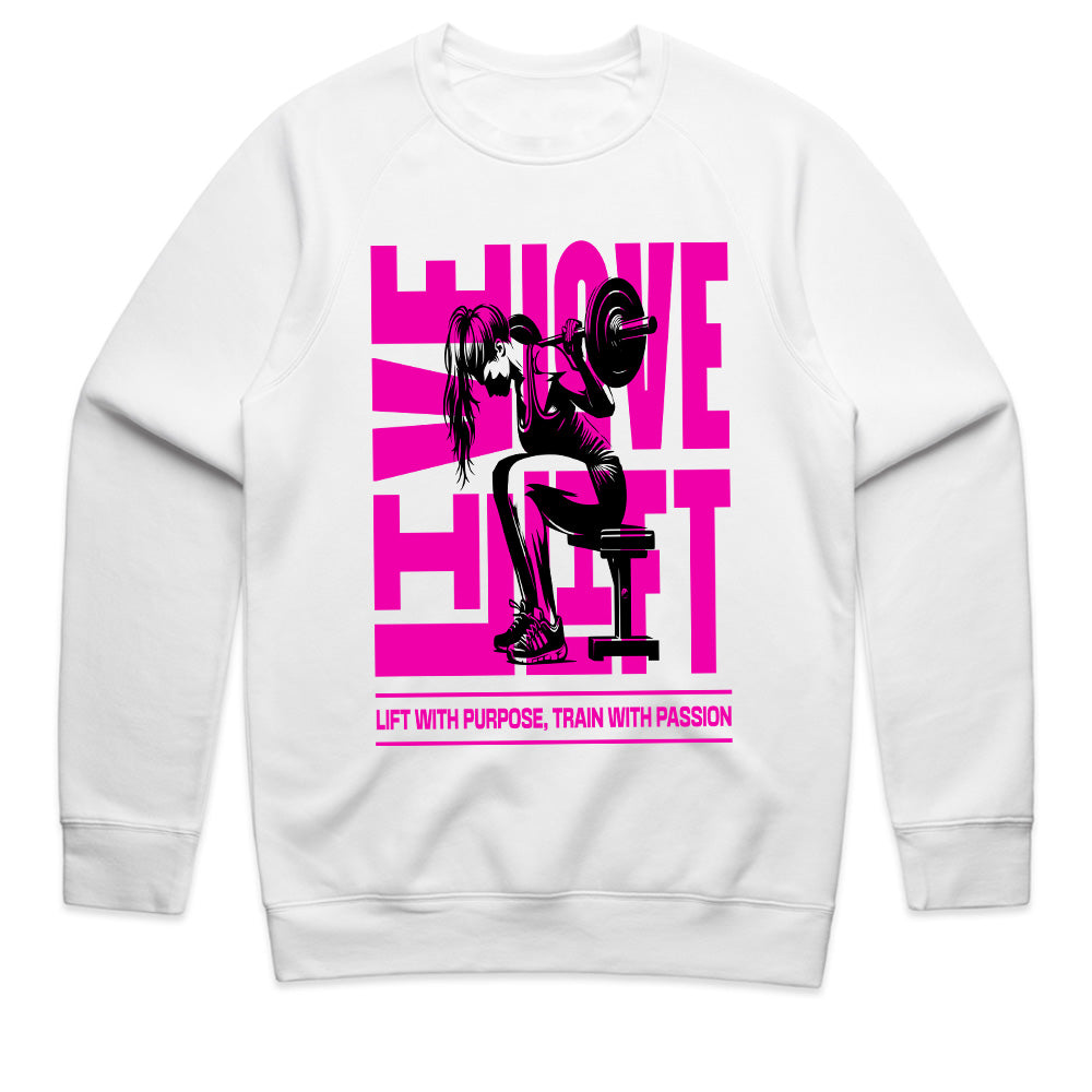 "Live, Love, Lift" Women’s Motivational Gym T-Shirt – Strength & Passion