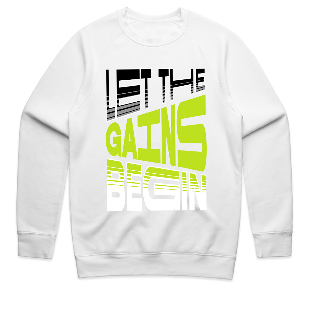 "Let the Gains Begin" Motivational Gym T-Shirt – Stylish Fitness Tee
