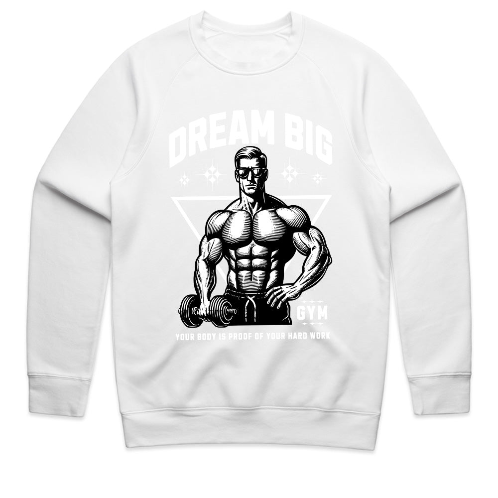Dream Big – Bodybuilding & Fitness Motivational Black T-Shirt