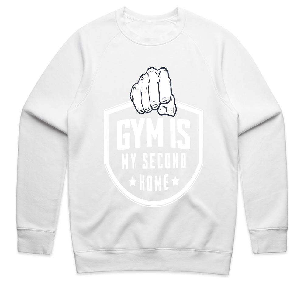 "Gym Is My Second Home" Hardcore Fitness T-Shirt – Dedication & Strength