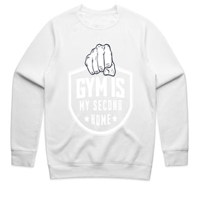 "Gym Is My Second Home" Hardcore Fitness T-Shirt – Dedication & Strength
