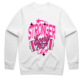 "Stronger Every Rep" Women's Motivational Gym T-Shirt – Lift, Grow, Conquer