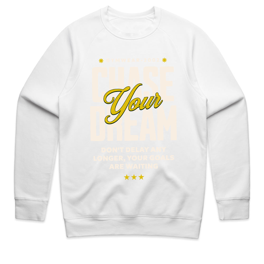"Chase Your Dream" Inspirational Gym T-Shirt – No Limits, No Delays