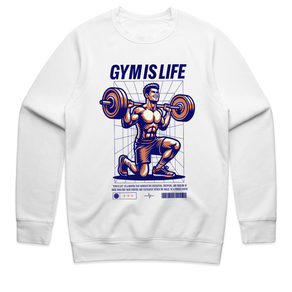 "Gym Is Life" Motivational Workout T-Shirt – Lift, Train, Dominate