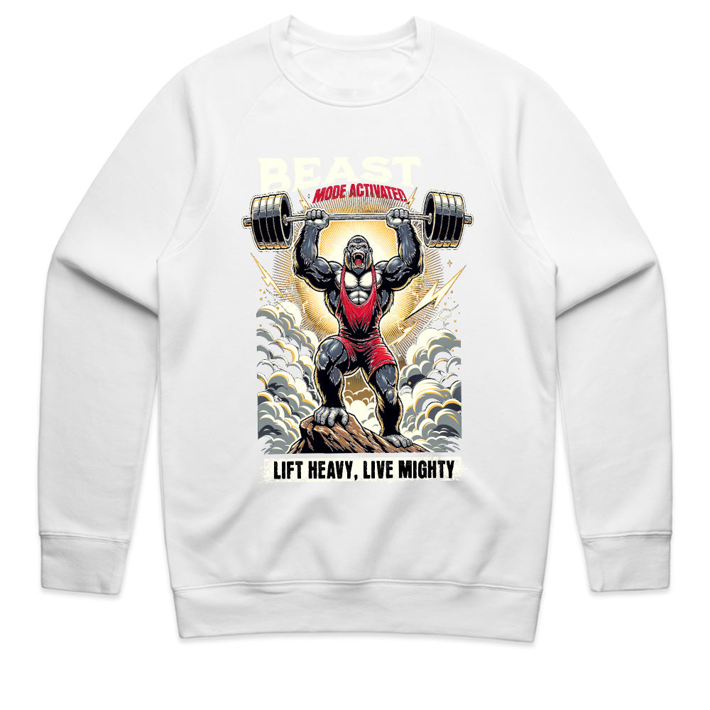 "Beast Mode Activated" Gorilla Powerlifting Gym T-Shirt – Lift Heavy, Live Mighty