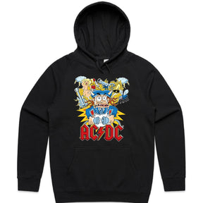 AC/DC Cartoon Chaos Graphic T-Shirt – High Voltage Rock & Roll