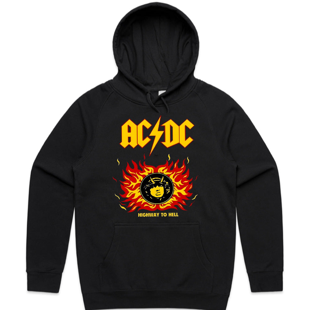 AC/DC "Highway to Hell" Fiery Tribute Graphic T-Shirt