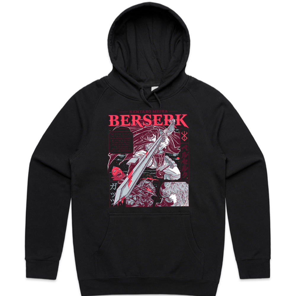 Berserk Kentaro Miura Tribute T-Shirt – Guts & The Dragonslayer Dark Fantasy Graphic Tee