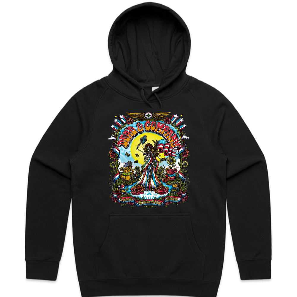 Dead & Company Psychedelic Tour T-Shirt – Vibrant Grateful Dead-Inspired Artwork