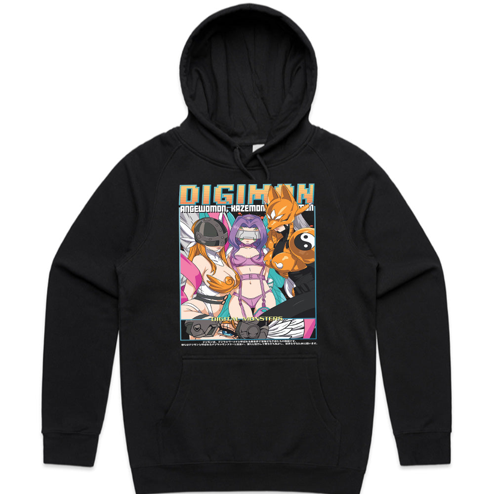 Digimon Digital Queens T-Shirt – Angewomon, Kazemon, & Renamon
