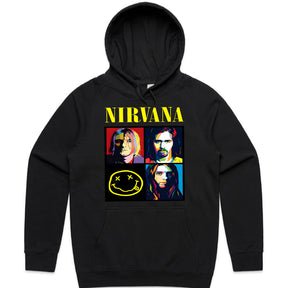 Nirvana Pop Art Tribute T-Shirt – Colorful Grunge Rock Design
