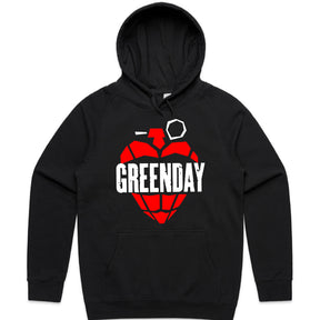 Green Day Broken Heart Grenade Punk Rock T-Shirt