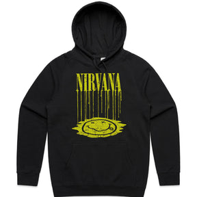 "Nirvana - Dripping Smiley Face" Grunge Rock T-Shirt
