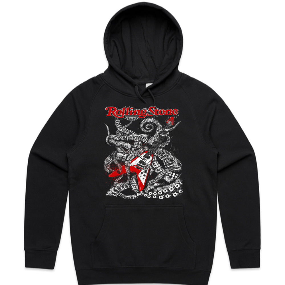 "Rock & Tentacles" Rolling Stone-Inspired Gothic Rock T-Shirt