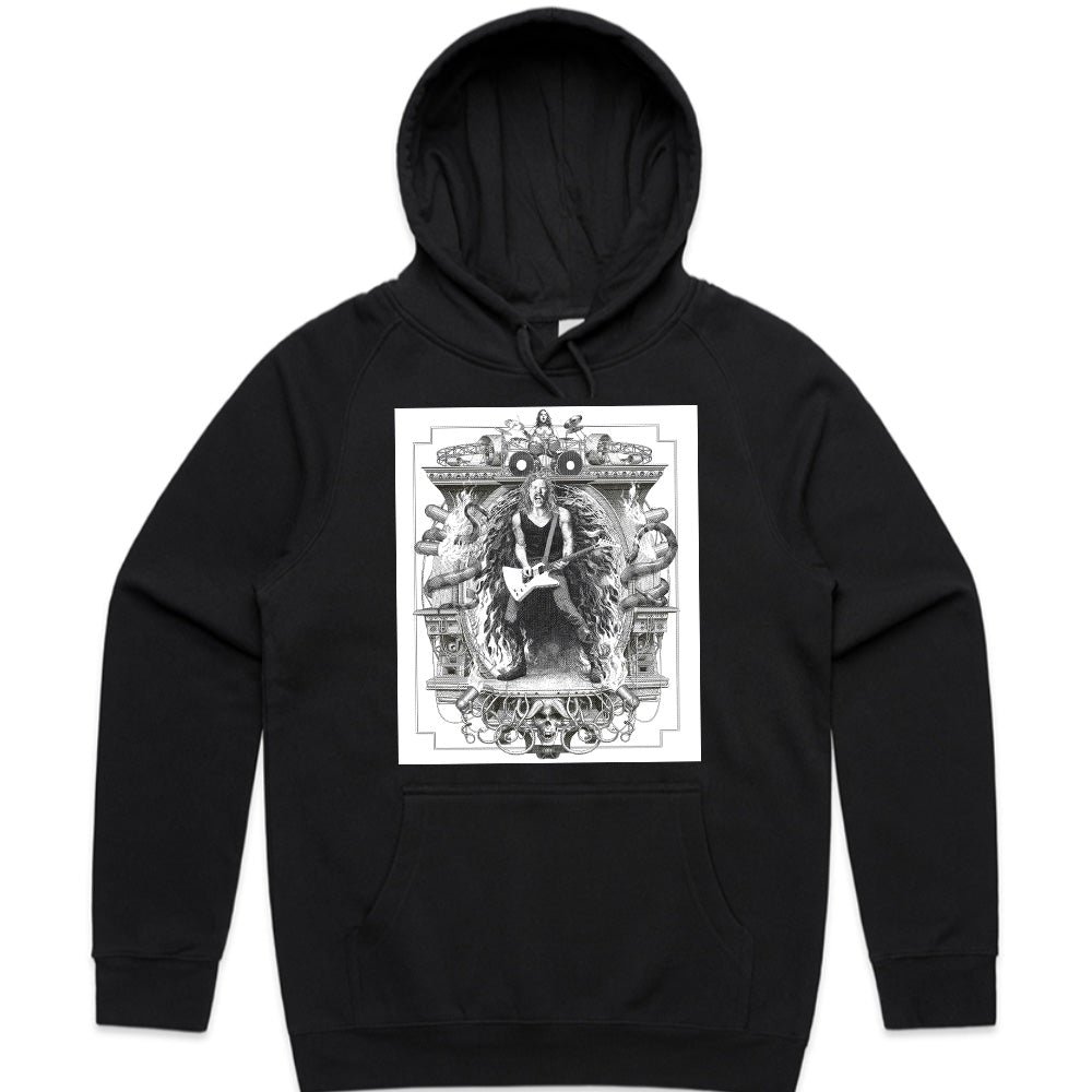 "Guitar Throne" Baroque-Inspired Rock Art T-Shirt
