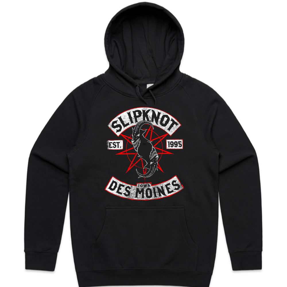 Slipknot "Des Moines, Iowa" Goat Pentagram Heavy Metal T-Shirt