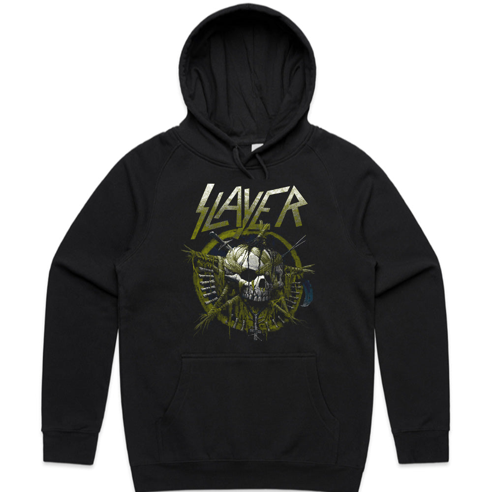 Slayer Skull Warfare T-Shirt – Brutal Metal Battle Design