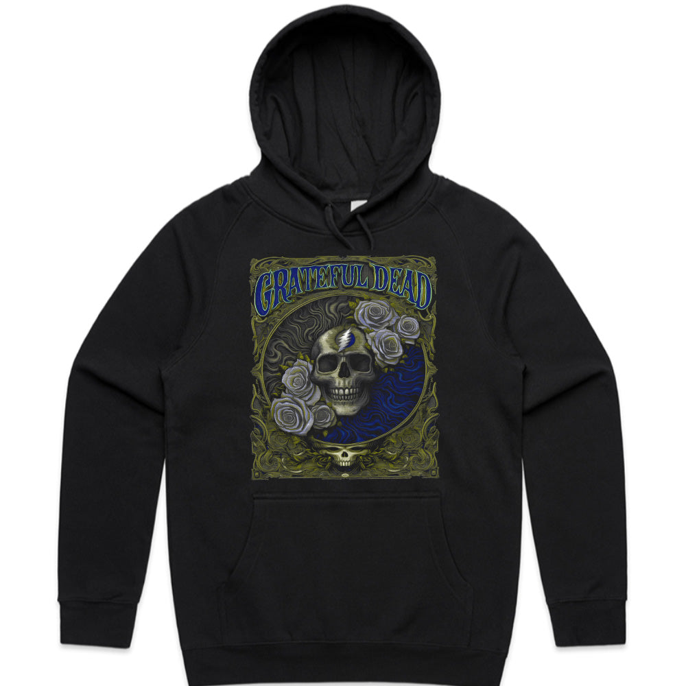 Grateful Dead Skull & Roses T-Shirt – Psychedelic Rock Art Tee