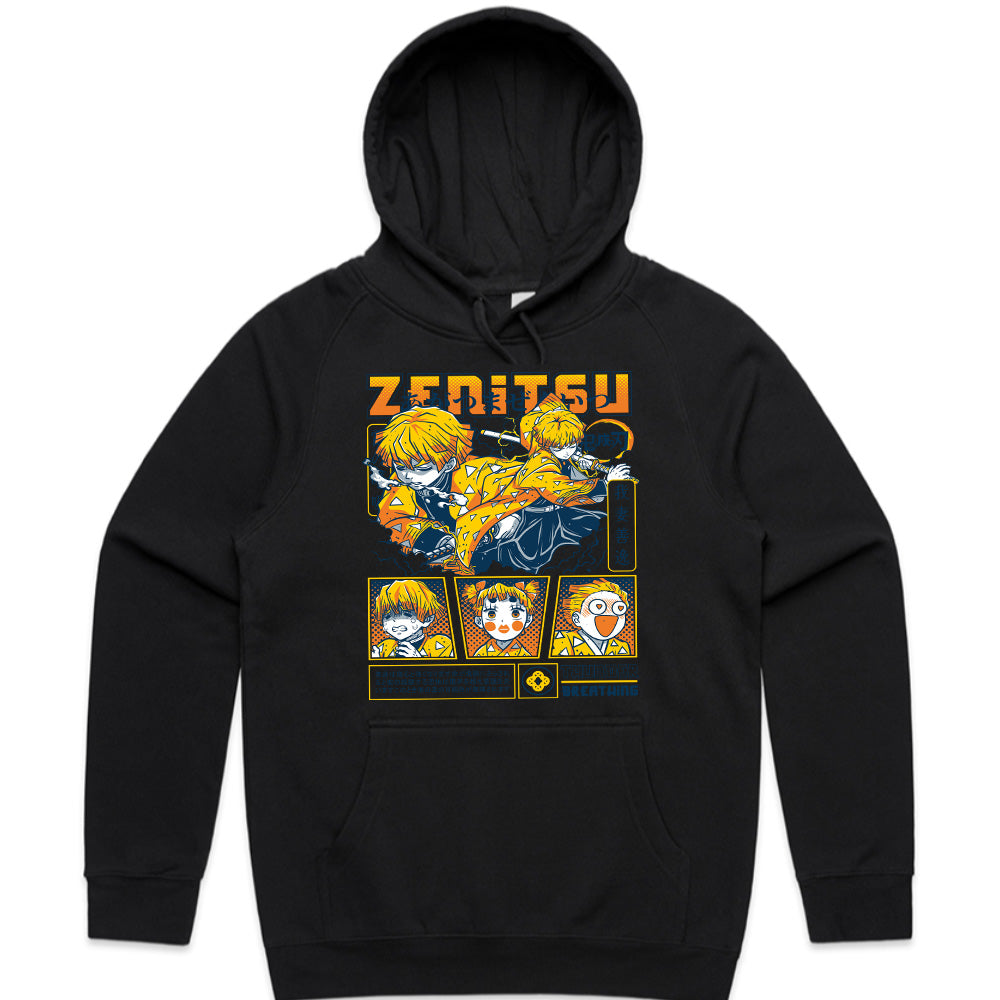 Zenitsu Agatsuma Thunder Breathing Anime Graphic T-Shirt – Dynamic Manga Design