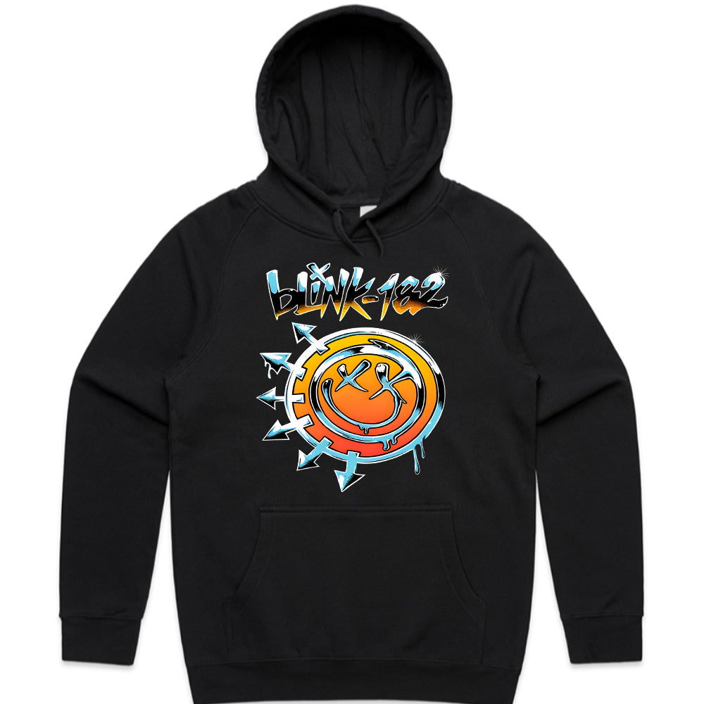 Blink-182 Retro Graffiti Style T-Shirt – Vibrant Logo Design