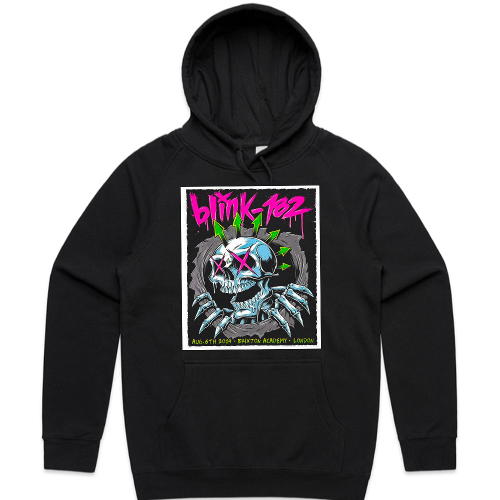 Blink-182 Brixton Academy Skull Art Concert T-Shirt