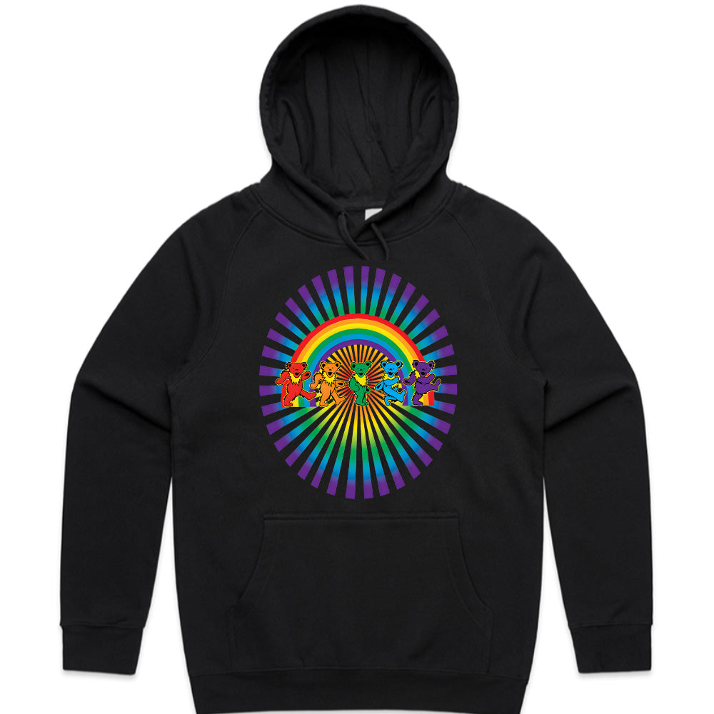 Grateful Dead Dancing Bears Rainbow Psychedelic T-Shirt