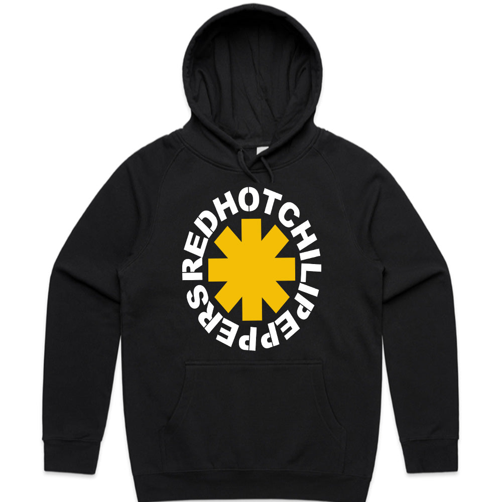 Red Hot Chili Peppers Yellow Asterisk Logo T-Shirt – Classic Rock Band Tee