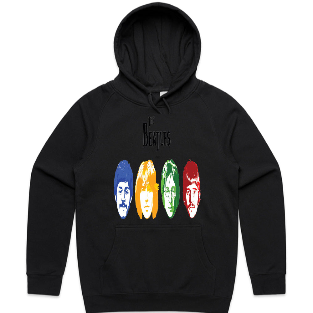 The Beatles "Color Pop Faces" T-Shirt – Retro Psychedelic Rock Tribute