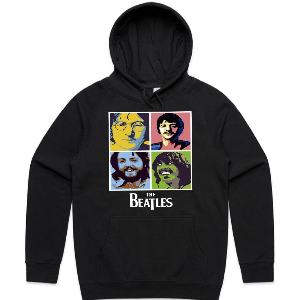 The Beatles "Pop Art Portraits" T-Shirt – Vibrant Retro Rock Tribute Tee