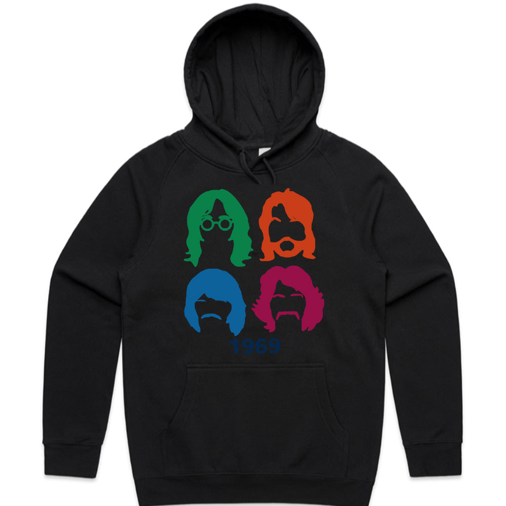 The Beatles "1969 Pop Art Silhouette" T-Shirt – Retro Rock Tribute Tee