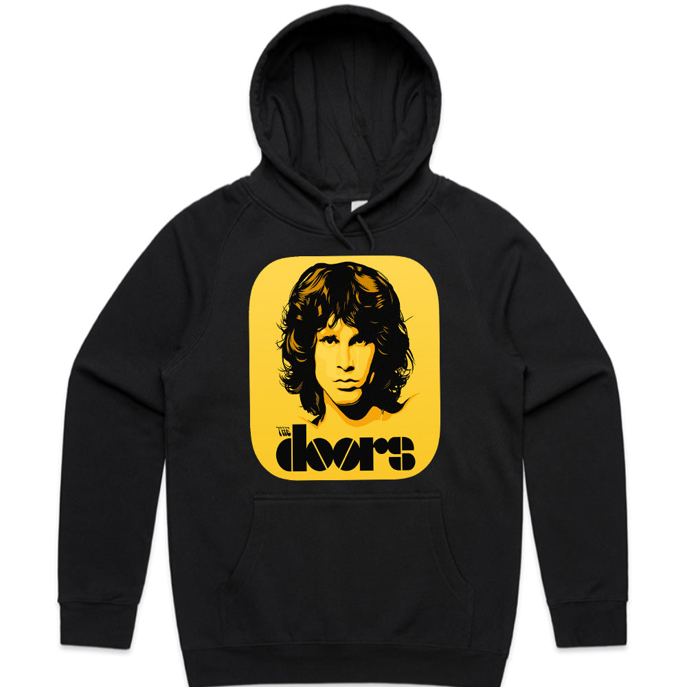 The Doors Retro Jim Morrison Black & Yellow T-Shirt – Vintage Rock Style