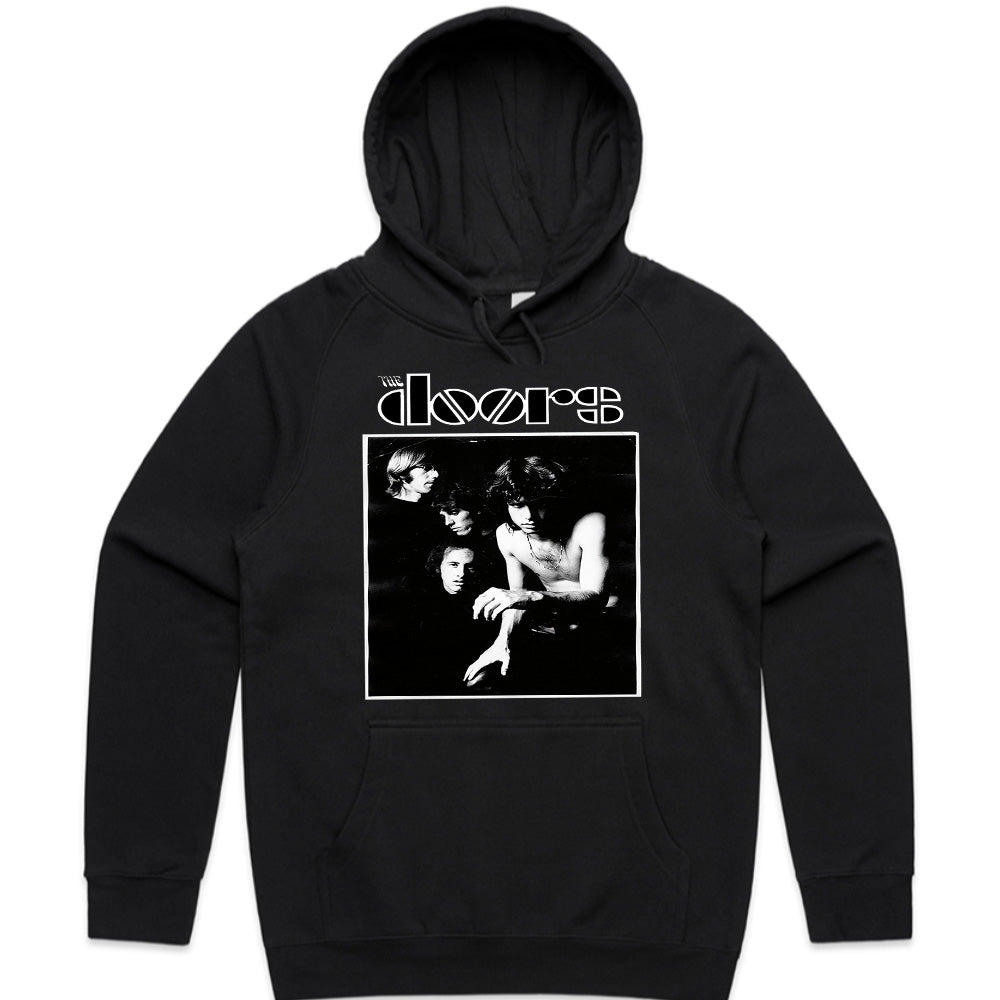 The Doors Classic Black & White Band Photo T-Shirt – Vintage Rock Tribute