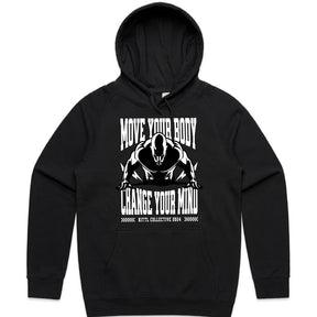 "Move Your Body, Change Your Mind" Motivational Gym T-Shirt – Mind & Muscle Connection