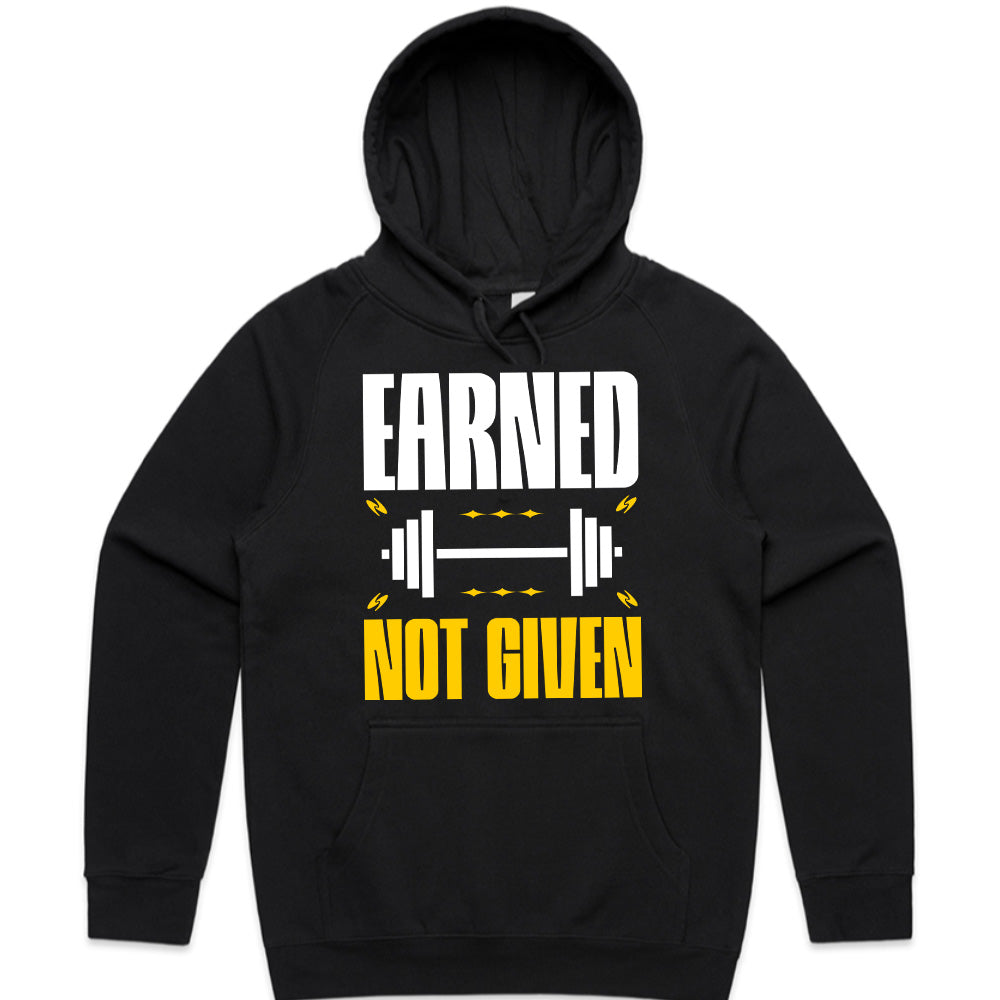 "Earned Not Given" Motivational Gym T-Shirt – Fitness & Workout Apparel